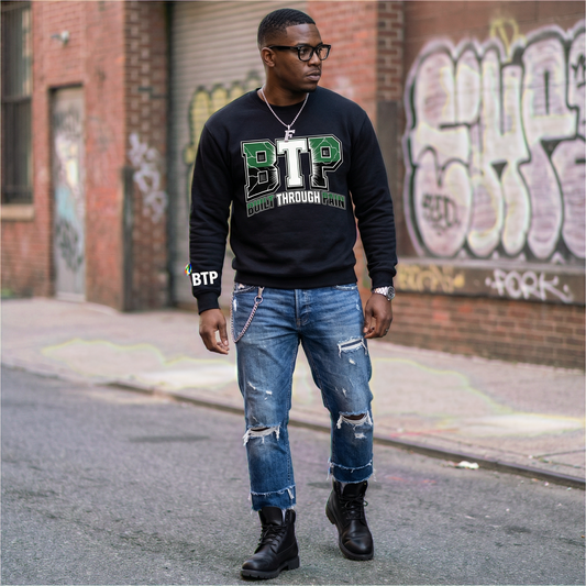 BUILT THROUGH PAIN - MOTIVATIONAL SWEATSHIRT