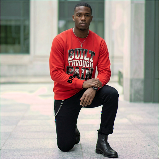 BUILT THROUGH PAIN - MOTIVATIONAL SWEATSHIRT
